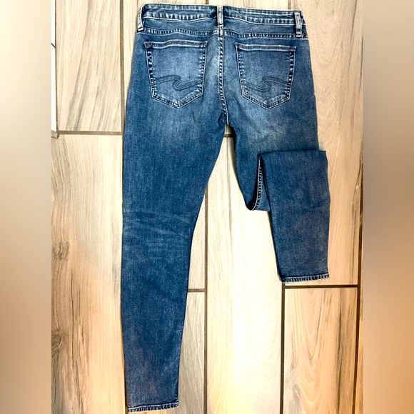 Silver skinny jeans - Picture 1 of 3